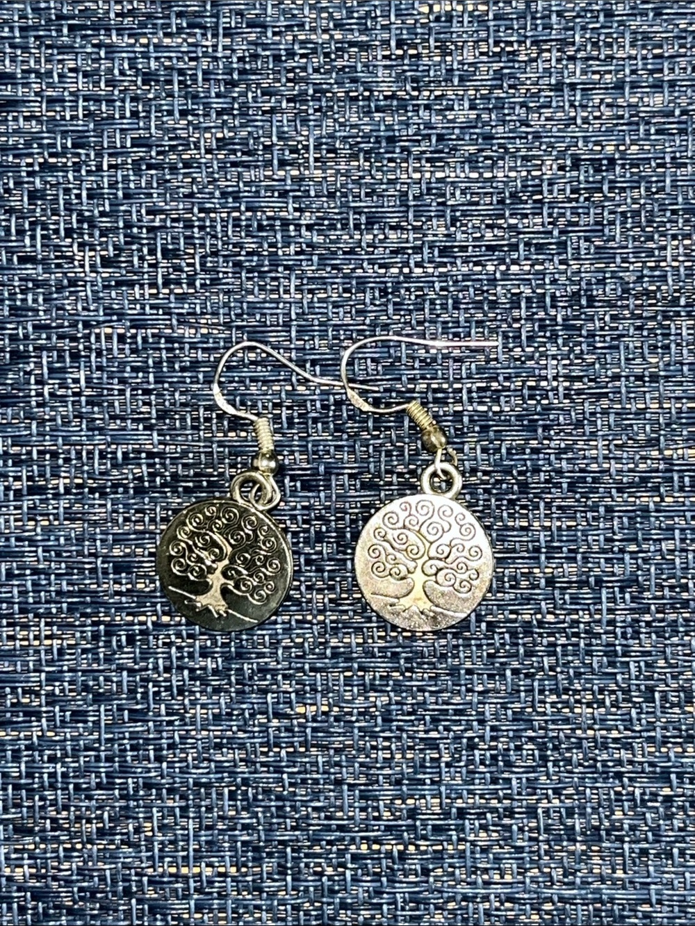 ❤️3 for $30 Item Silver Tree of Life Drop Earrings - Picture 2 of 2